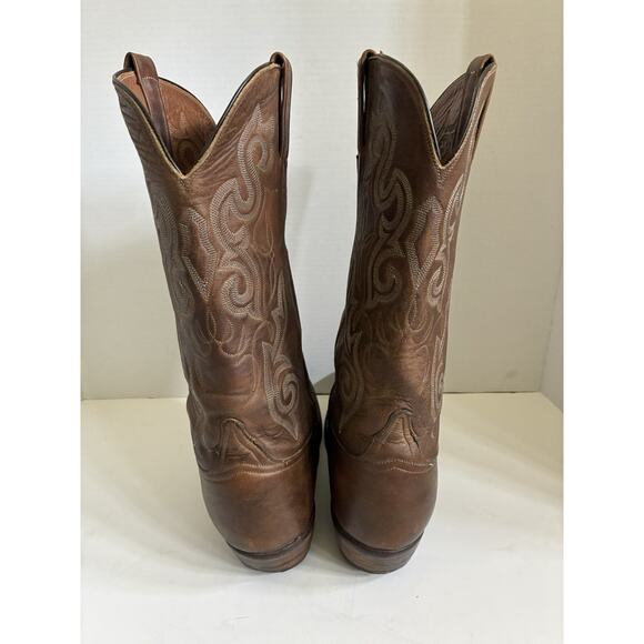 Lucchese Handmade Cowboy Boots – Men’s 11D Chestnut Brown (USA) - Picture 2 of 9